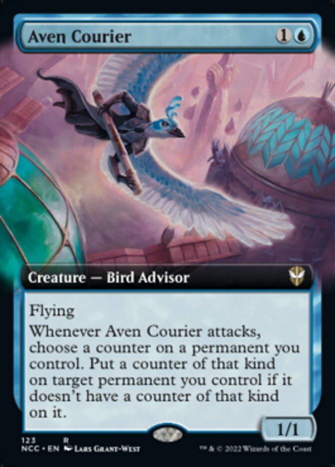 Aven Courier (Extended Art) [Streets of New Capenna Commander] | The Time Vault CA