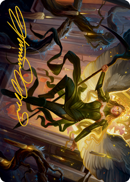 Sigarda, Champion of Light Art Card (Gold-Stamped Signature) [Innistrad: Midnight Hunt Art Series] | The Time Vault CA
