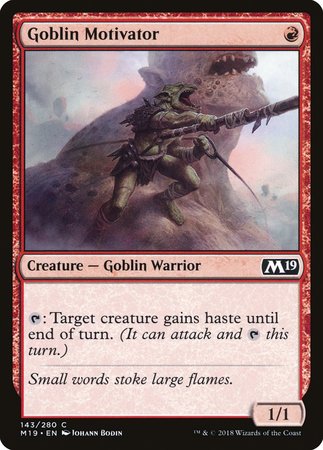 Goblin Motivator [Core Set 2019] | The Time Vault CA