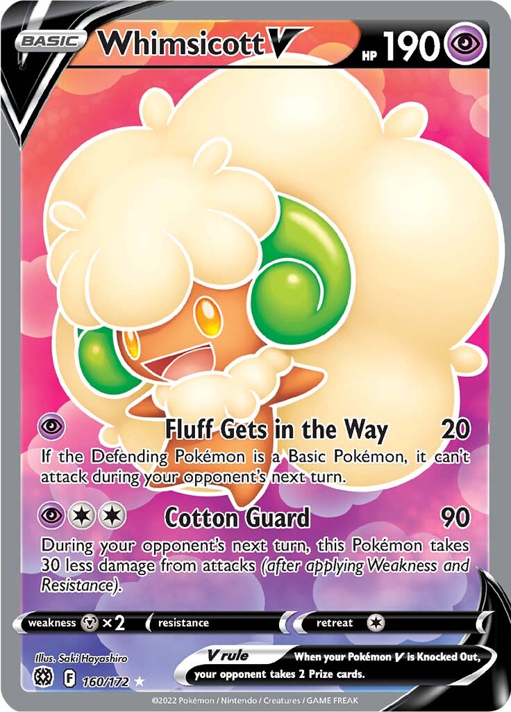 Whimsicott V (160/172) [Sword & Shield: Brilliant Stars] | The Time Vault CA