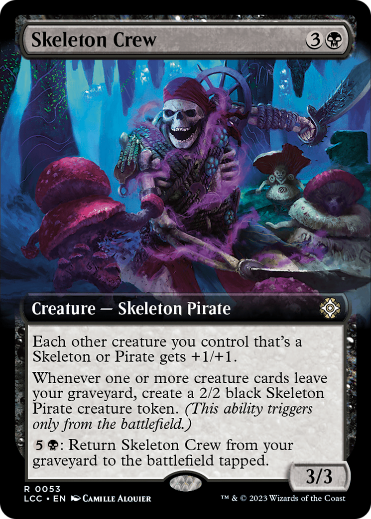 Skeleton Crew (Extended Art) [The Lost Caverns of Ixalan Commander] | The Time Vault CA