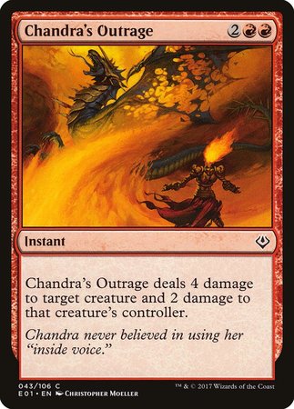 Chandra's Outrage [Archenemy: Nicol Bolas] | The Time Vault CA