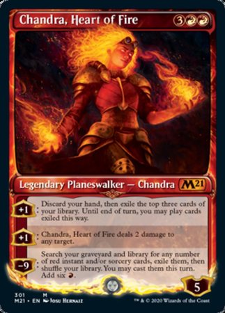 Chandra, Heart of Fire (Showcase) [Core Set 2021] | The Time Vault CA