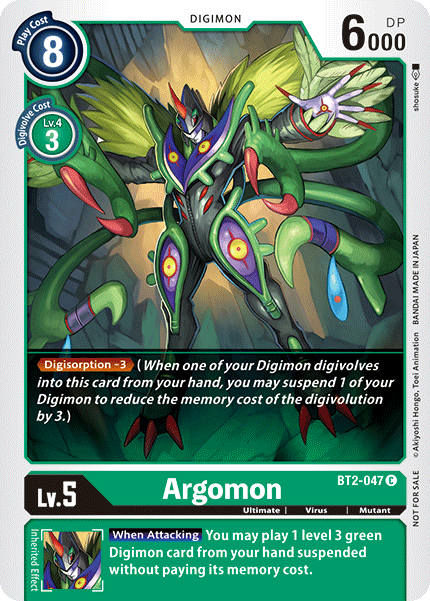 Argomon [BT2-047] (Alternate Art) [Release Special Booster Ver.1.5] | The Time Vault CA