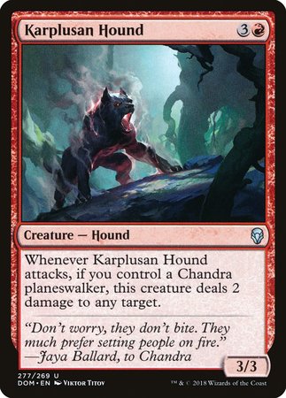 Karplusan Hound [Dominaria] | The Time Vault CA