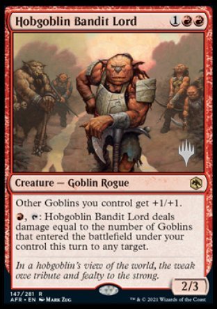 Hobgoblin Bandit Lord (Promo Pack) [Dungeons & Dragons: Adventures in the Forgotten Realms Promos] | The Time Vault CA