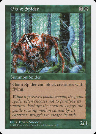 Giant Spider [Fifth Edition] | The Time Vault CA