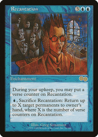 Recantation [Urza's Saga] | The Time Vault CA