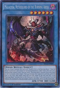 Malacoda, Netherlord of the Burning Abyss [SECE-EN085] Secret Rare | The Time Vault CA