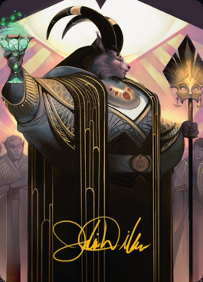 Jetmir, Nexus of Revels 2 Art Card (Gold-Stamped Signature) [Streets of New Capenna Art Series] | The Time Vault CA