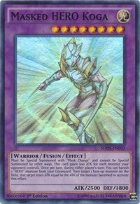 Masked HERO Koga [SDHS-EN042] Super Rare | The Time Vault CA