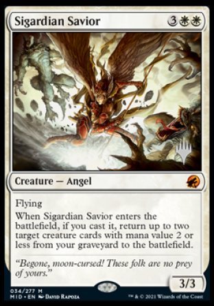 Sigardian Savior (Promo Pack) [Innistrad: Midnight Hunt Promos] | The Time Vault CA