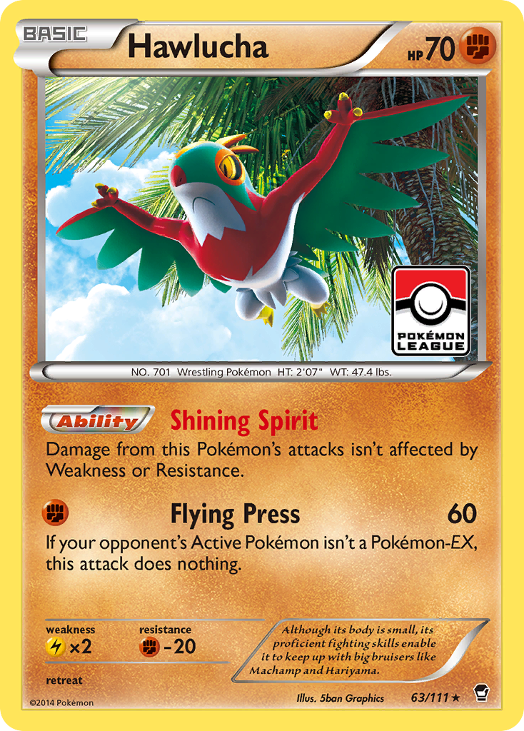 Hawlucha (63/111) [XY: Furious Fists] | The Time Vault CA