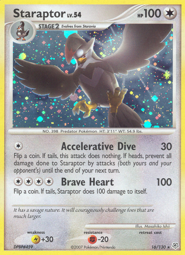 Staraptor (16/130) [Diamond & Pearl: Base Set] | The Time Vault CA