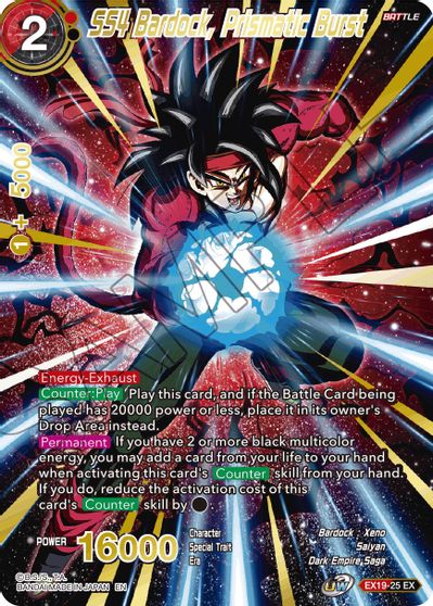 SS4 Bardock, Prismatic Burst [EX19-25] | The Time Vault CA