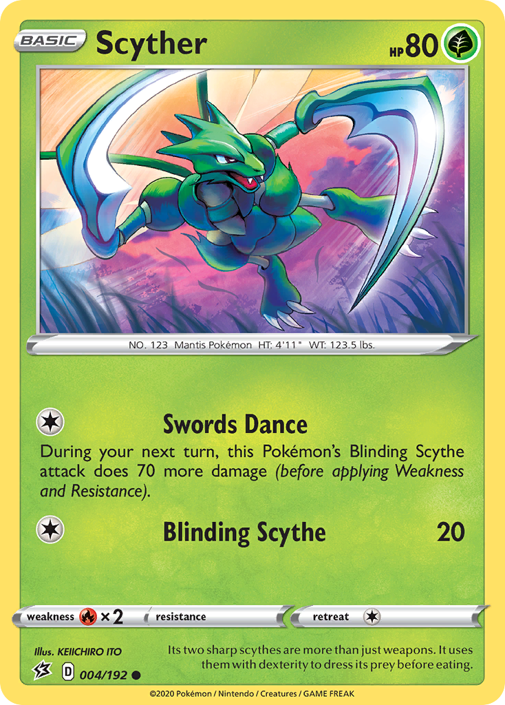 Scyther (004/192) [Sword & Shield: Rebel Clash] | The Time Vault CA