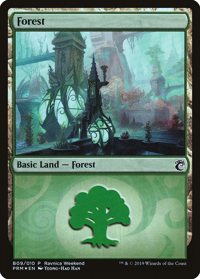 Forest (B09) [Ravnica Allegiance Guild Kit] | The Time Vault CA