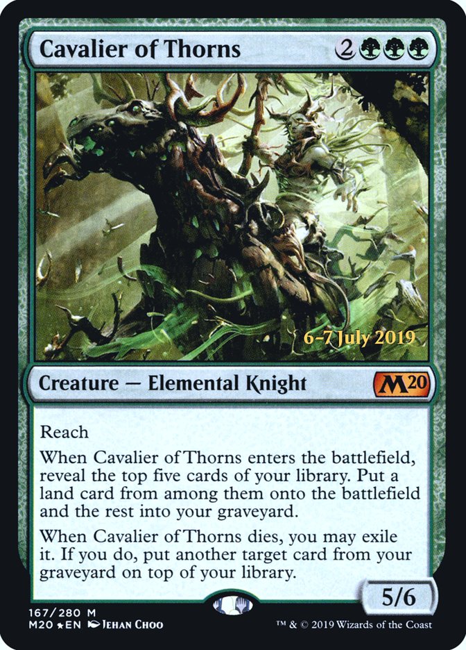 Cavalier of Thorns  [Core Set 2020 Prerelease Promos] | The Time Vault CA