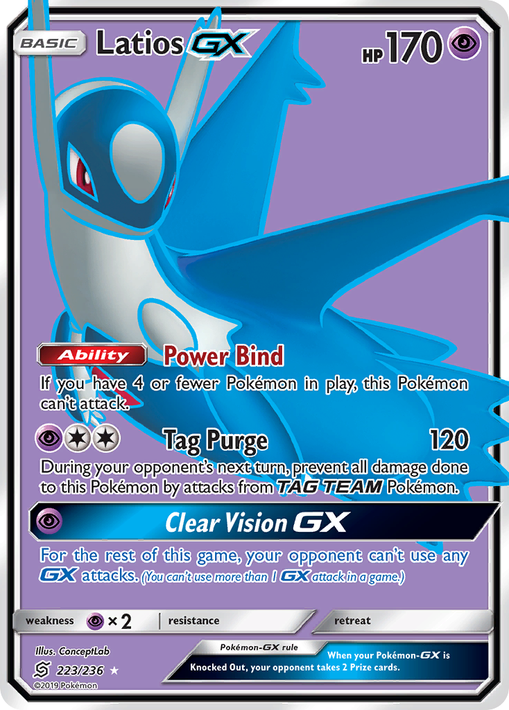 Latios GX (223/236) [Sun & Moon: Unified Minds] | The Time Vault CA