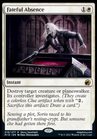 Fateful Absence (Promo Pack) [Innistrad: Midnight Hunt Promos] | The Time Vault CA