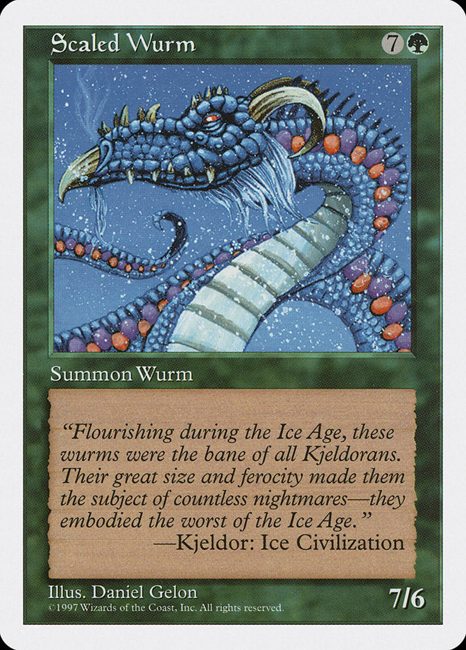 Scaled Wurm [Fifth Edition] | The Time Vault CA