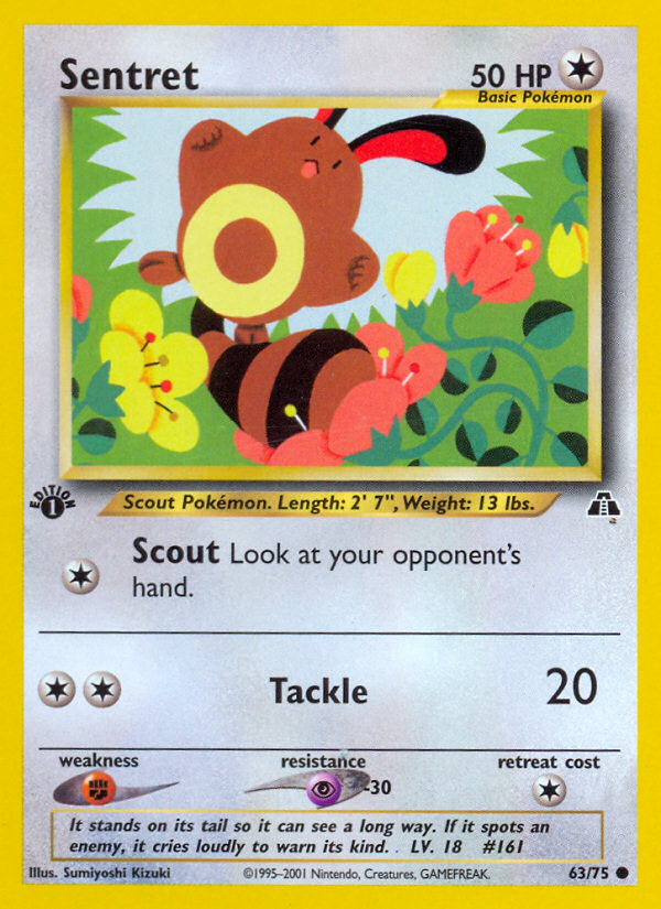 Sentret (63/75) [Neo Discovery 1st Edition] | The Time Vault CA