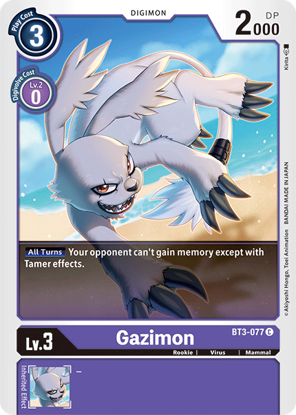 Gazimon [BT3-077] [Release Special Booster Ver.1.5] | The Time Vault CA