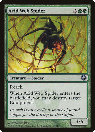 Acid Web Spider [Scars of Mirrodin] | The Time Vault CA