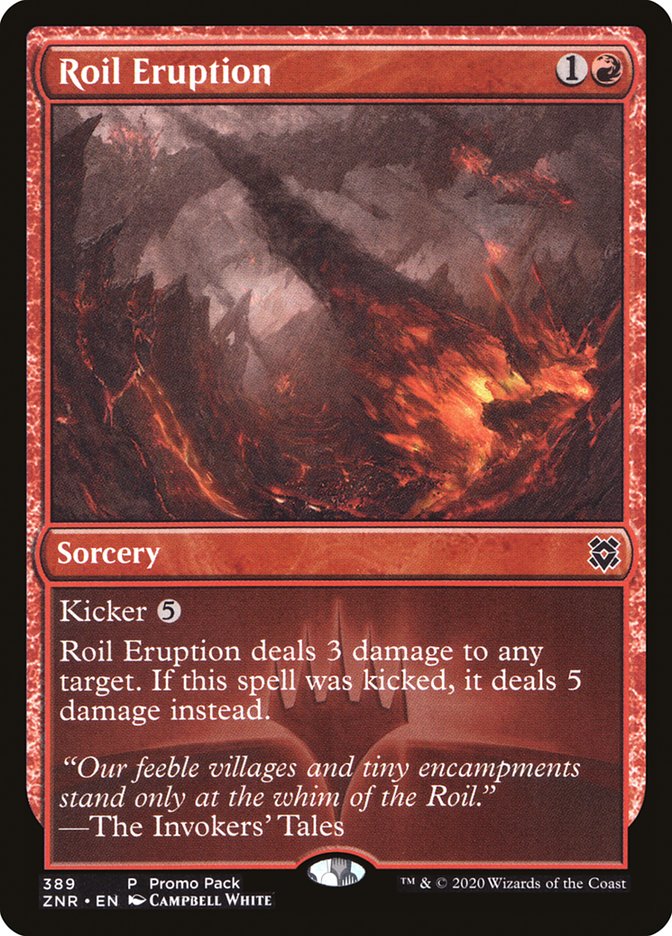 Roil Eruption (Promo Pack) [Zendikar Rising Promos] | The Time Vault CA