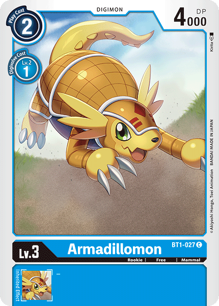 Armadillomon [BT1-027] [Release Special Booster Ver.1.0] | The Time Vault CA