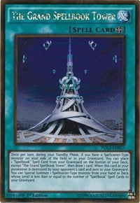 The Grand Spellbook Tower [PGL2-EN057] Gold Rare | The Time Vault CA