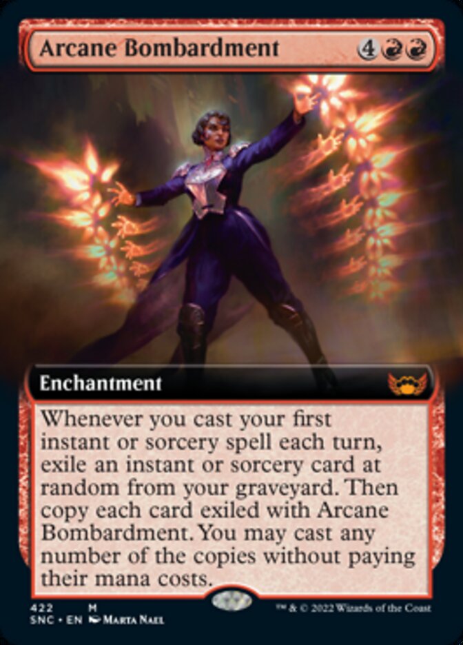 Arcane Bombardment (Extended Art) [Streets of New Capenna] | The Time Vault CA