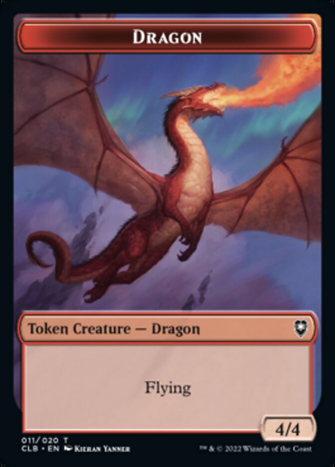 Dragon Token [Commander Legends: Battle for Baldur's Gate Tokens] | The Time Vault CA