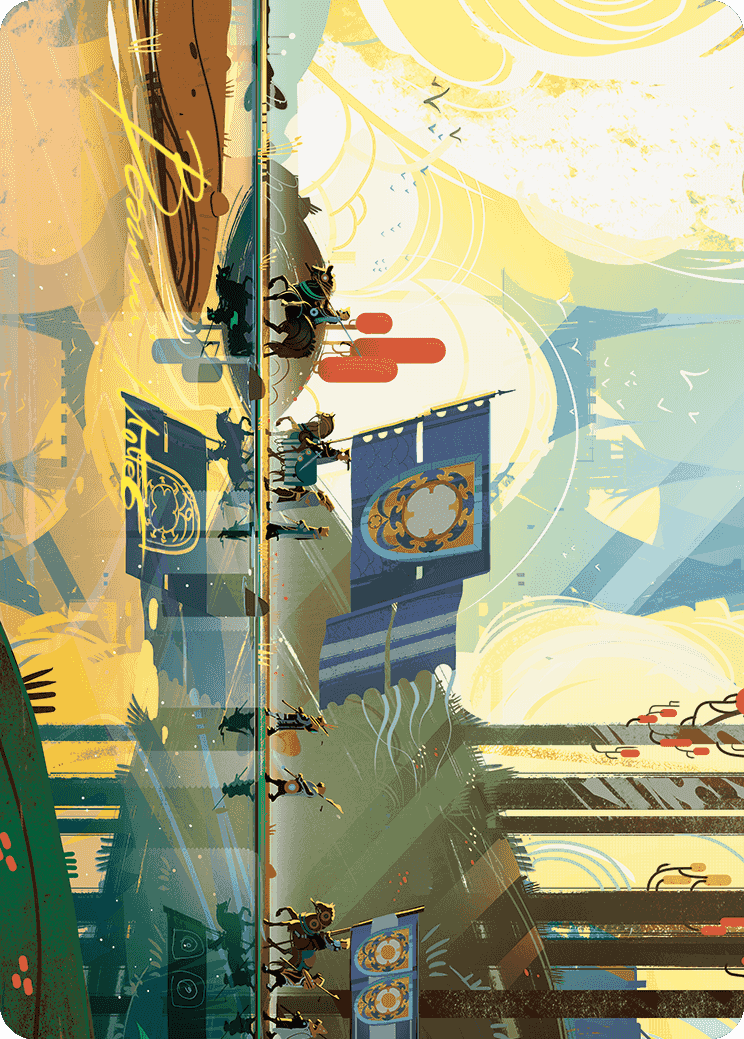 Knightly Valor Art Card (Gold-Stamped Signature) [Wilds of Eldraine Art Series] | The Time Vault CA