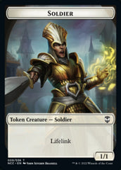 Soldier (09) // Cat Beast Double-sided Token [Streets of New Capenna Commander Tokens] | The Time Vault CA