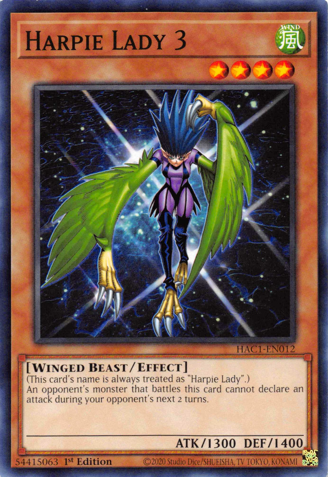 Harpie Lady 3 [HAC1-EN012] Common | The Time Vault CA
