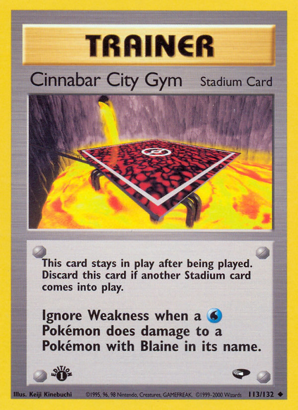 Cinnabar City Gym (113/132) [Gym Challenge 1st Edition] | The Time Vault CA