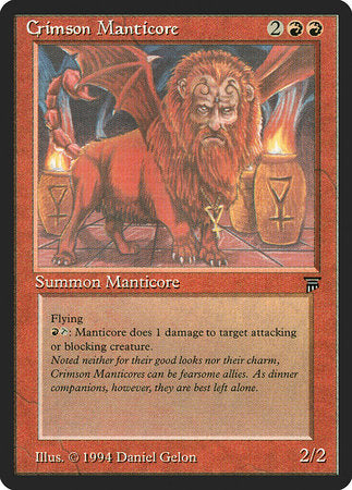Crimson Manticore [Legends] | The Time Vault CA