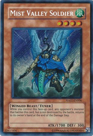 Mist Valley Soldier [HA01-EN006] Secret Rare | The Time Vault CA