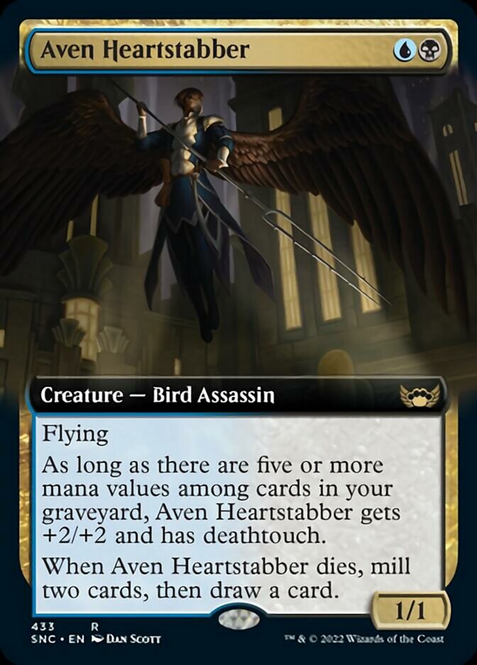 Aven Heartstabber (Extended Art) [Streets of New Capenna] | The Time Vault CA