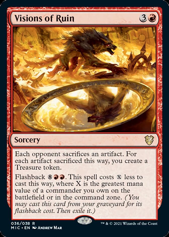 Visions of Ruin [Innistrad: Midnight Hunt Commander] | The Time Vault CA
