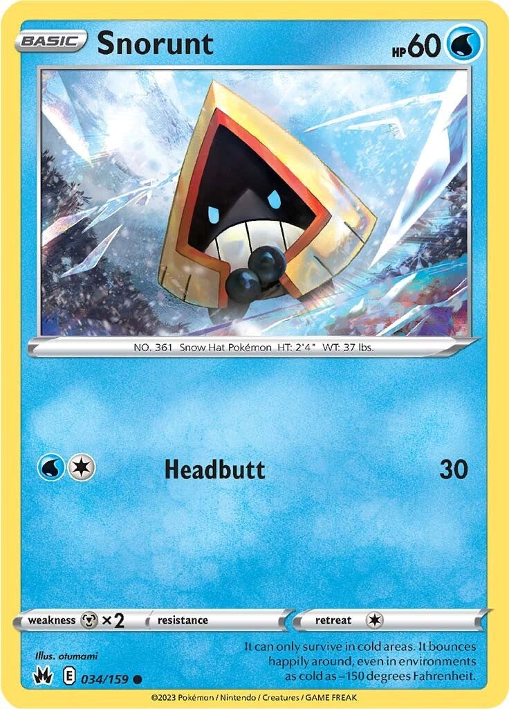 Snorunt (034/159) [Sword & Shield: Crown Zenith] | The Time Vault CA