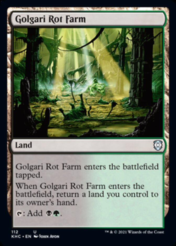 Golgari Rot Farm [Kaldheim Commander] | The Time Vault CA