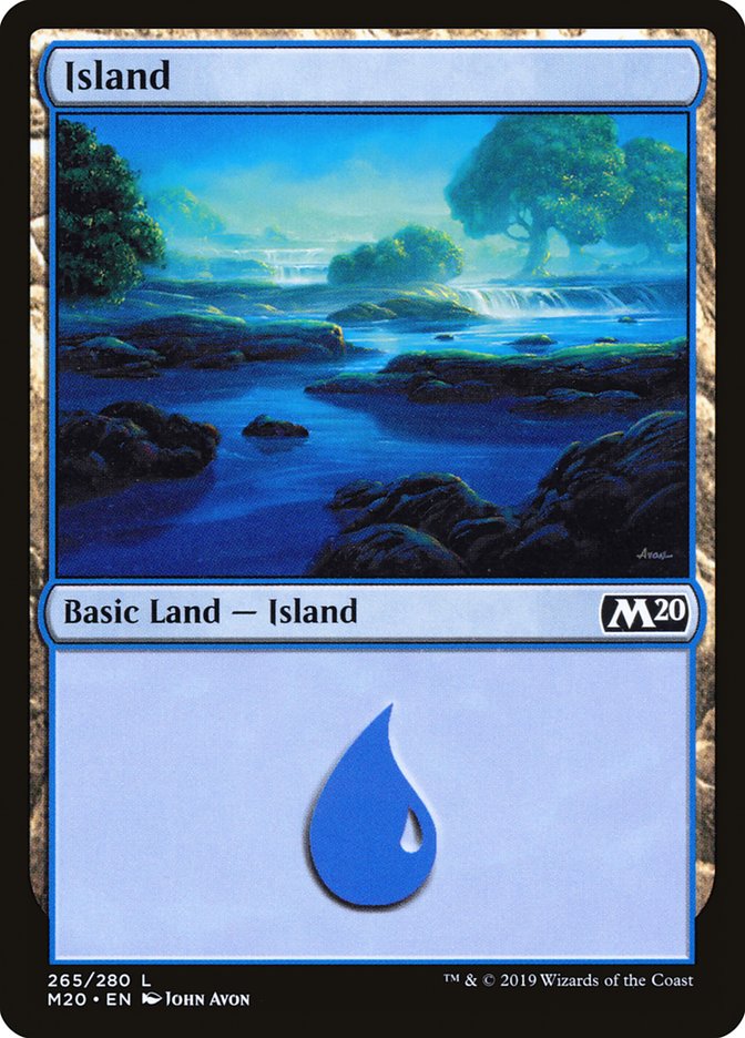 Island (#265) [Core Set 2020] | The Time Vault CA