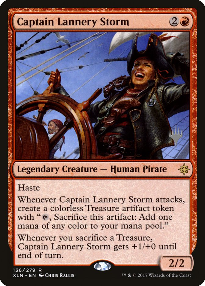 Captain Lannery Storm (Promo Pack) [Ixalan Promos] | The Time Vault CA