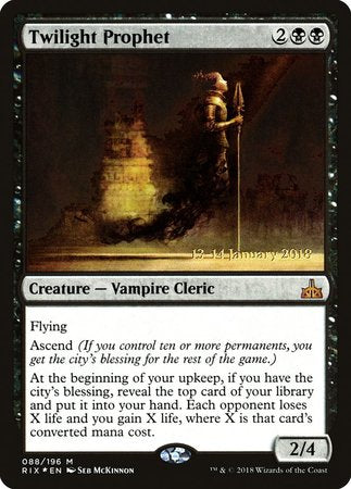 Twilight Prophet [Rivals of Ixalan Promos] | The Time Vault CA