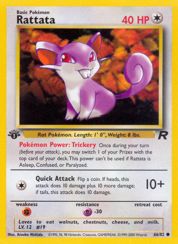 Rattata (66/82) [Team Rocket 1st Edition] | The Time Vault CA