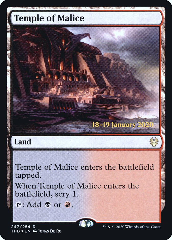 Temple of Malice [Theros Beyond Death Prerelease Promos] | The Time Vault CA