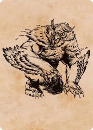 Owlbear (Showcase) Art Card [Dungeons & Dragons: Adventures in the Forgotten Realms Art Series] | The Time Vault CA