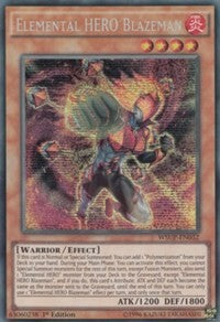 Elemental HERO Blazeman [WSUP-EN032] Prismatic Secret Rare | The Time Vault CA